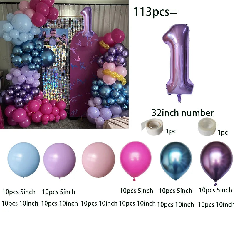 Arche de ballons Kpop Hunters, décoration pour fête d'anniversaire Kpop, ballons Rumi, cadeaux de naissance