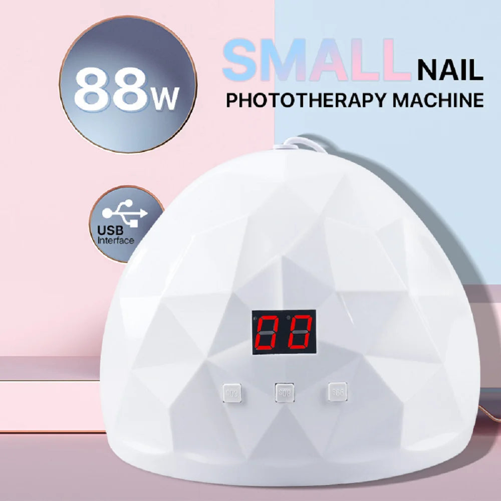 Lampe UV LULAA pour vernis à ongles, polymérisation et polissage de gel, avec trois modes de minuterie et un mode de détection automatique, idéale pour un usage domestique
