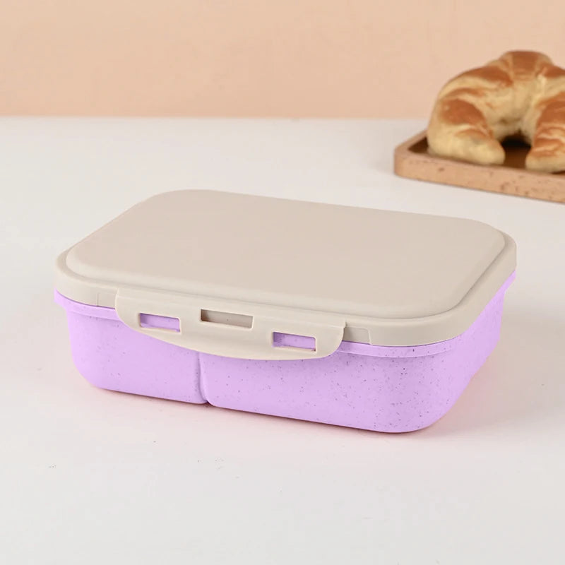 Boîte à lunch Kpop Demon Hunters pour garçon/fille, mignonne Mira Zoey Jinu, boîte bento portable en plastique avec vaisselle et récipient pour aliments et fruits