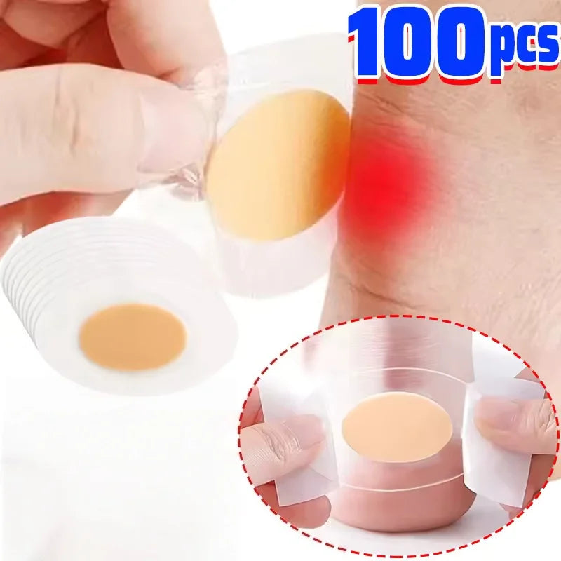 10 à 100 protections de talon en gel, patchs adhésifs pour les pieds, coussinets anti-ampoules, doublures de talon hydrocolloïdes, autocollants pour chaussures, pansements anti-douleur, soins des pieds