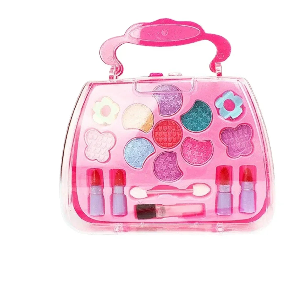 Coffret de maquillage pour fille, jouet maison de poupée, fard à paupières, maquillage de princesse, sac à main, amusant, sûr, soluble dans l'eau, cadeau d'anniversaire