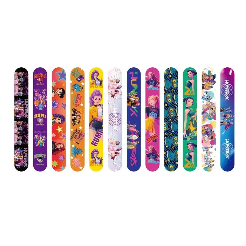 Bracelets à pression Kpop Demon Hunters - Cadeaux d'anniversaire et de Noël pour enfants et adultes - Décoration de fête