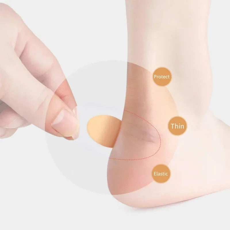 10 à 100 protections de talon en gel, patchs adhésifs pour les pieds, coussinets anti-ampoules, doublures de talon hydrocolloïdes, autocollants pour chaussures, pansements anti-douleur, soins des pieds