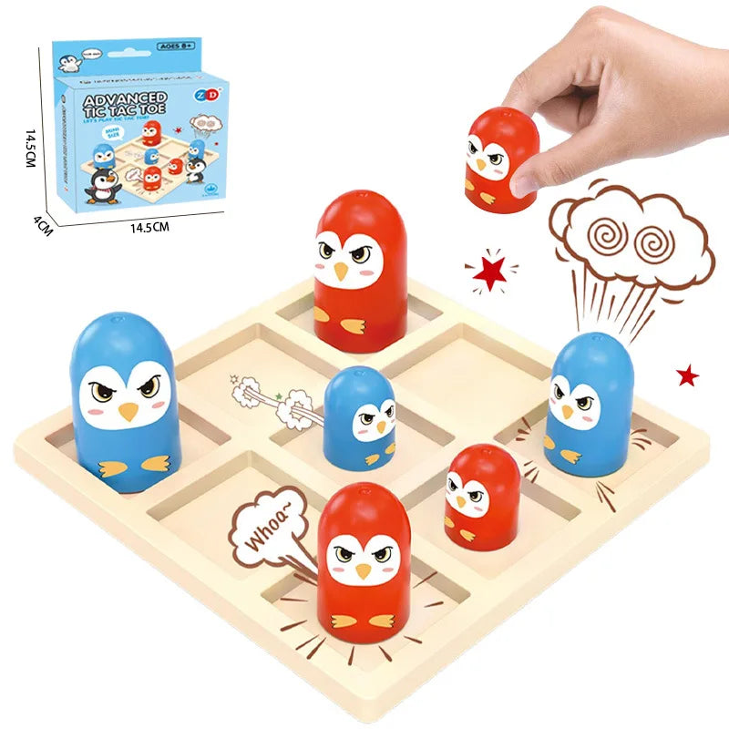 Mini jeu de société de morpion avancé, puzzle interactif pour toute la famille, jeu de combat et de compétition, jeu de bureau, cadeau d'anniversaire