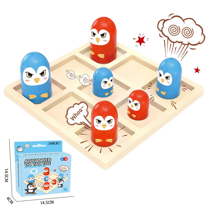 Mini jeu de société de morpion avancé, puzzle interactif pour toute la famille, jeu de combat et de compétition, jeu de bureau, cadeau d'anniversaire