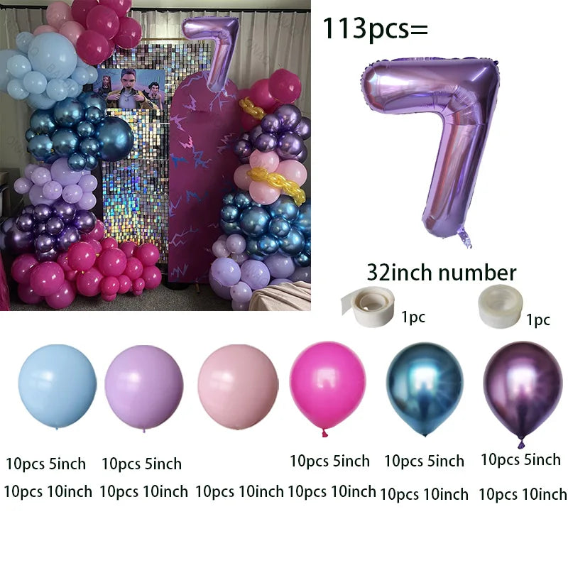 Arche de ballons Kpop Hunters, décoration pour fête d'anniversaire Kpop, ballons Rumi, cadeaux de naissance