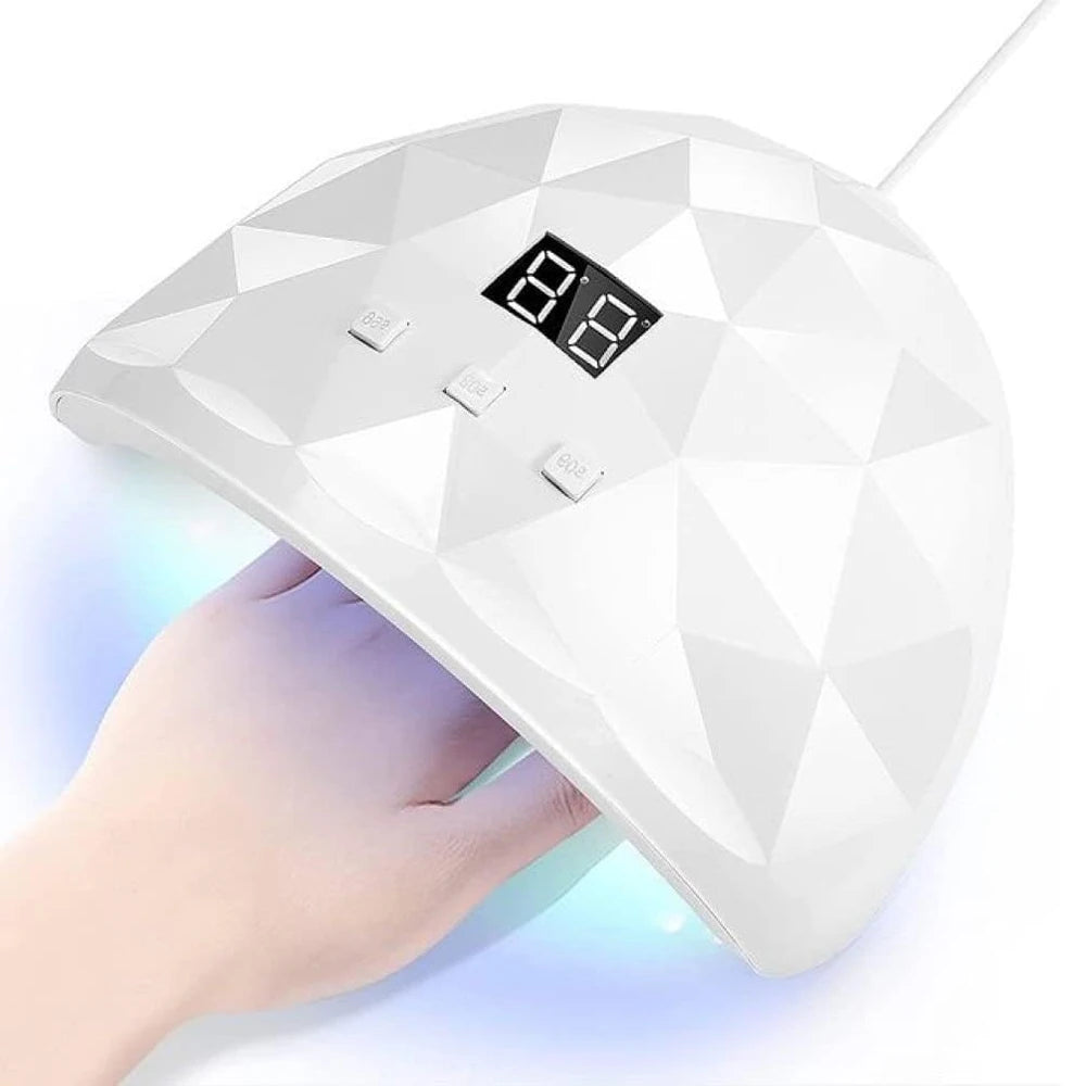 Lampe UV LULAA pour vernis à ongles, polymérisation et polissage de gel, avec trois modes de minuterie et un mode de détection automatique, idéale pour un usage domestique