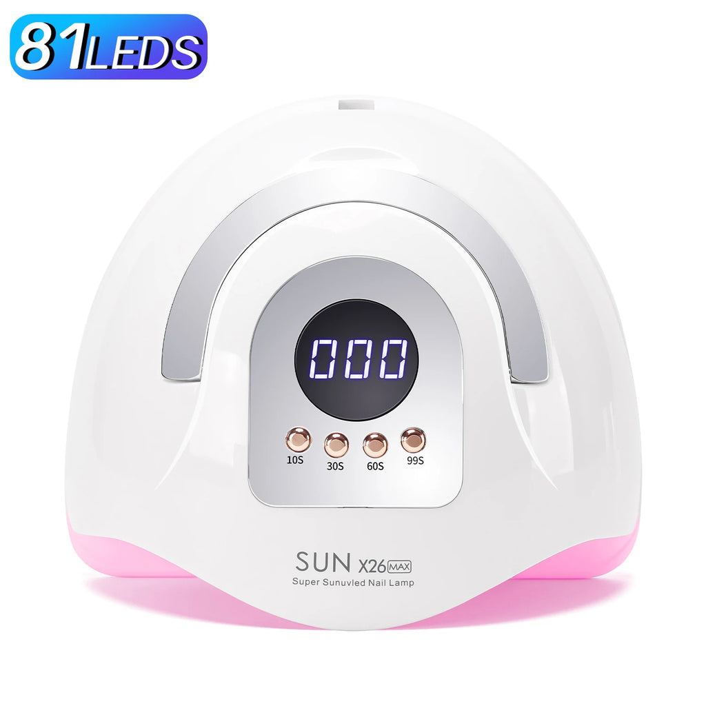 Lampe UV LED pour ongles 380 W, lampe de séchage LED puissante pour tous les vernis semi-permanents, idéale pour un usage professionnel à domicile ou en salon