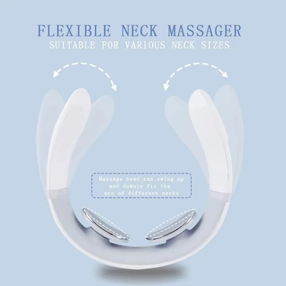 Portable Household Cervical Massager Mini Neck Shoulder Massager Deep Massage Neck Warm Pressing Neck Relaxers Pressing Care