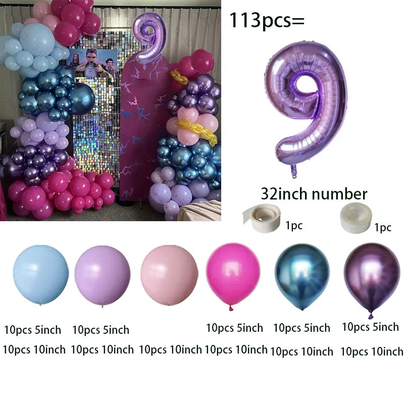 Arche de ballons Kpop Hunters, décoration pour fête d'anniversaire Kpop, ballons Rumi, cadeaux de naissance