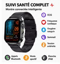 SmartWatch Health Pro – Montre Connectée Santé ECG & Bluetooth