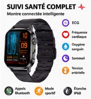 SmartWatch Health Pro – Montre Connectée Santé ECG & Bluetooth