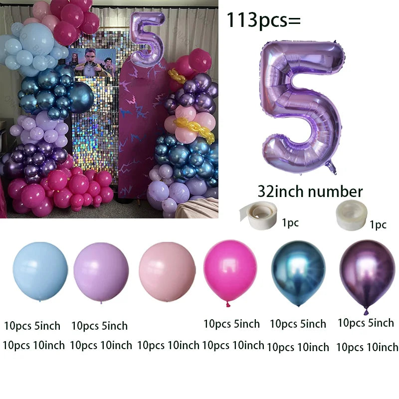 Arche de ballons Kpop Hunters, décoration pour fête d'anniversaire Kpop, ballons Rumi, cadeaux de naissance