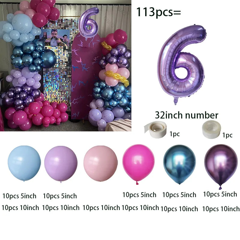 Arche de ballons Kpop Hunters, décoration pour fête d'anniversaire Kpop, ballons Rumi, cadeaux de naissance