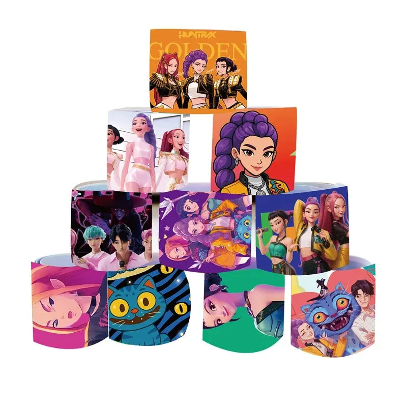 Bracelets à pression Kpop Demon Hunters - Cadeaux d'anniversaire et de Noël pour enfants et adultes - Décoration de fête