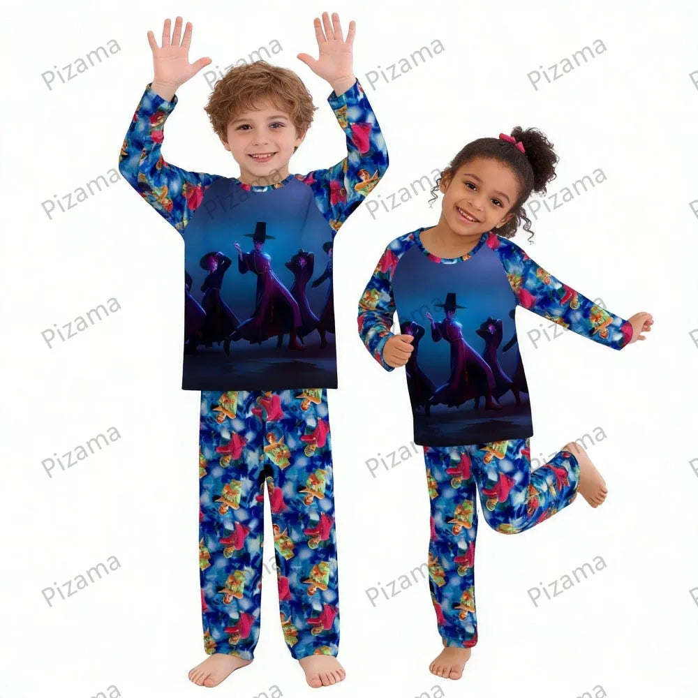 Pyjama K-Pop Chasseurs de Démons, ensemble 2 pièces pour enfants, manches longues et pantalon, collection automne. Convient aux garçons, filles, bébés et adolescents