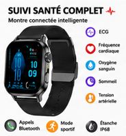 SmartWatch Health Pro – Montre Connectée Santé ECG & Bluetooth