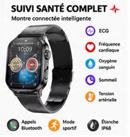 SmartWatch Health Pro – Montre Connectée Santé ECG & Bluetooth