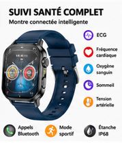 SmartWatch Health Pro – Montre Connectée Santé ECG & Bluetooth