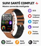 SmartWatch Health Pro – Montre Connectée Santé ECG & Bluetooth