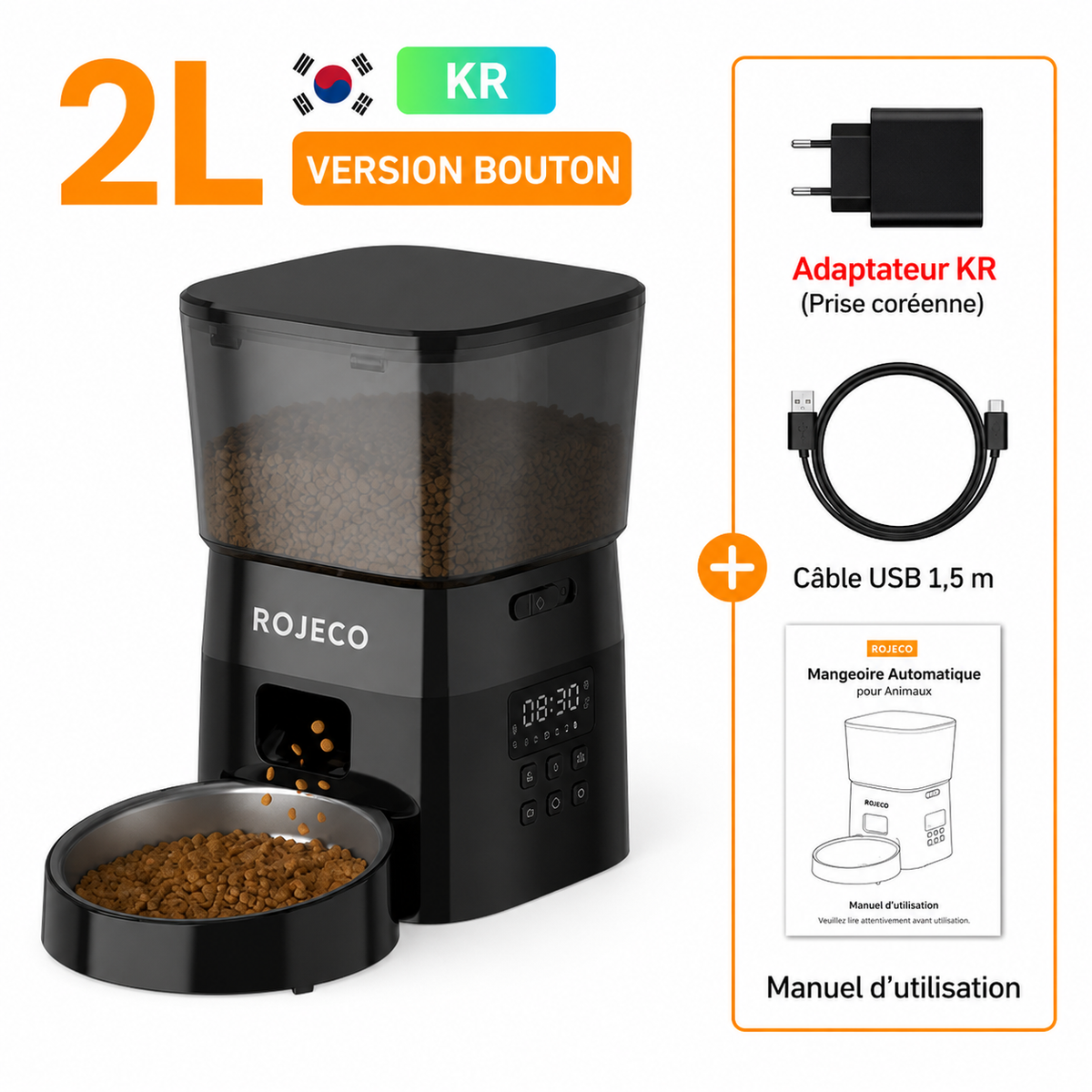 Mangeoire Automatique Intelligente pour Chat & Chien - ROJECO