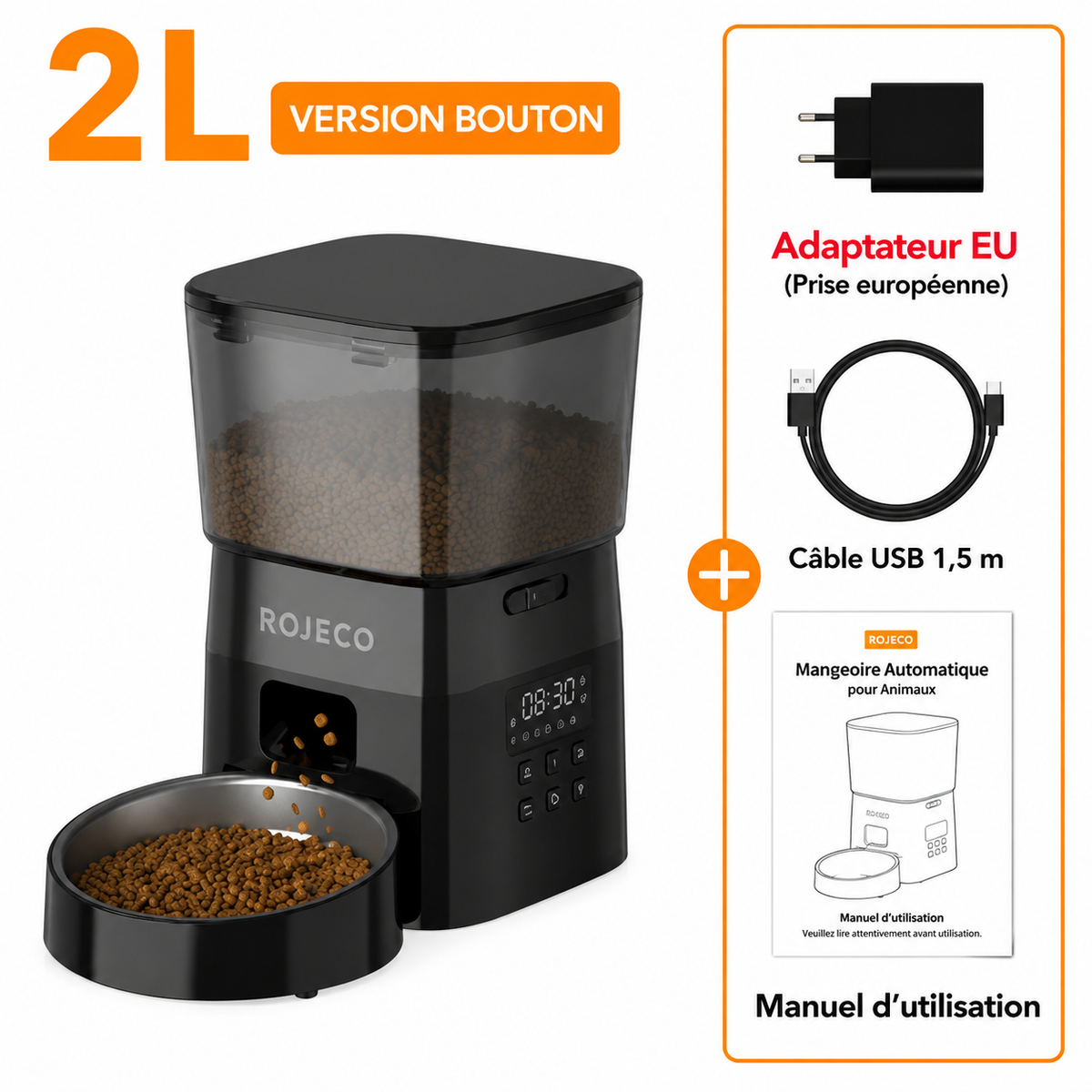 Mangeoire Automatique Intelligente pour Chat & Chien - ROJECO