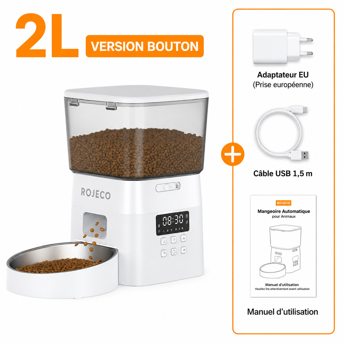 Mangeoire Automatique Intelligente pour Chat & Chien - ROJECO