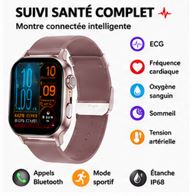 SmartWatch Health Pro – Montre Connectée Santé ECG & Bluetooth