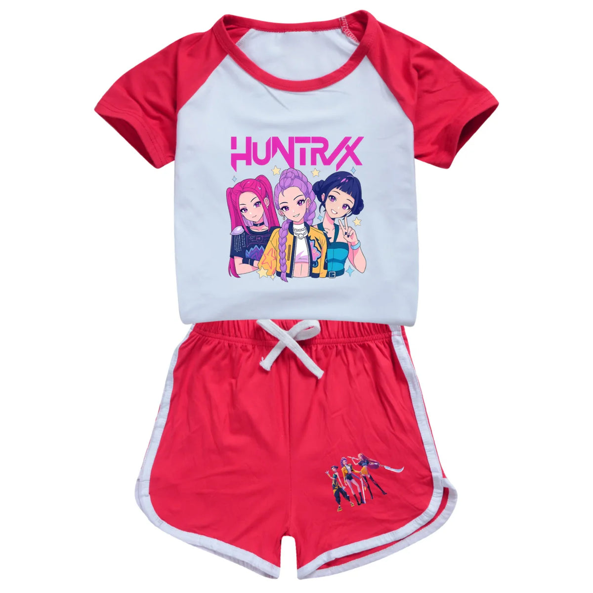 Ensemble 2 pièces pour garçons : T-shirt et short de sport K-pop Chasseurs de démons (été), vêtements pour filles Rumi Mira Zoey, pyjamas pour enfants