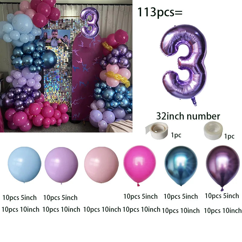 Arche de ballons Kpop Hunters, décoration pour fête d'anniversaire Kpop, ballons Rumi, cadeaux de naissance