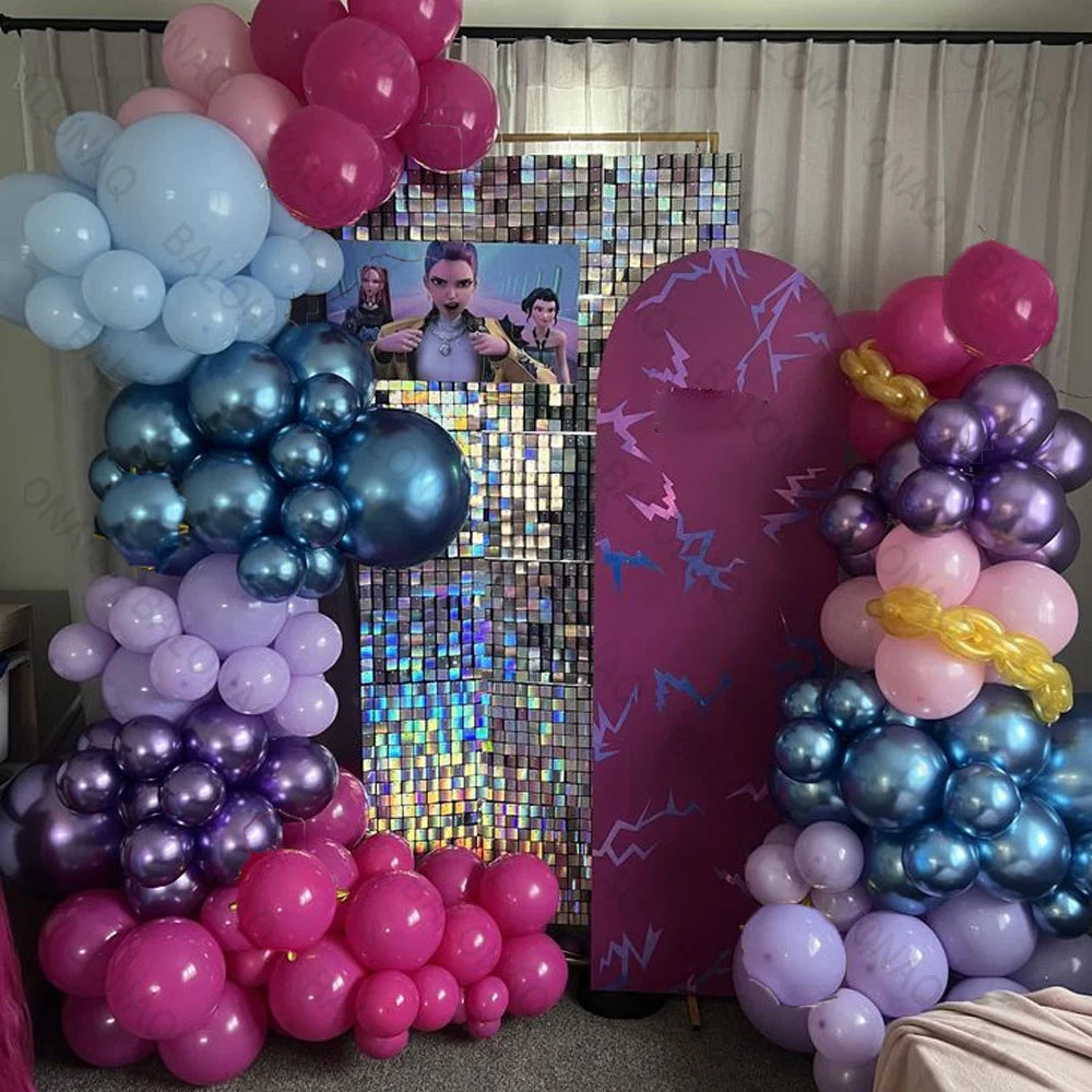 Arche de ballons Kpop Hunters, décoration pour fête d'anniversaire Kpop, ballons Rumi, cadeaux de naissance