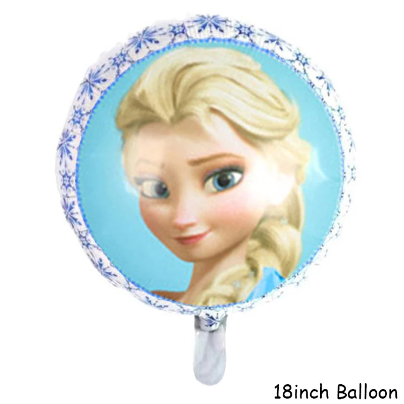Assiettes jetables Disney Reine des Neiges, couverts, décorations de fête d'anniversaire Anna et Elsa, assiettes et gobelets pour enfants, articles de fête pour baby shower
