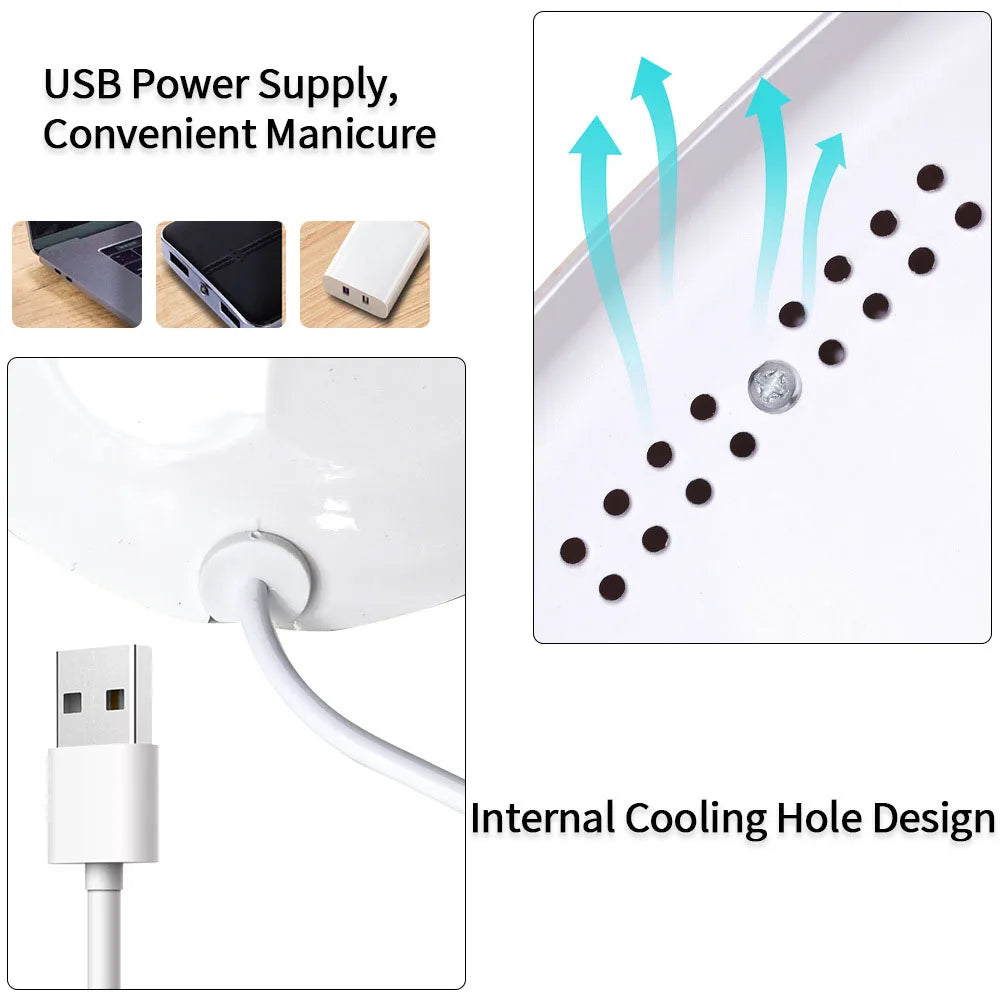 Lampe UV LULAA pour vernis à ongles, polymérisation et polissage de gel, avec trois modes de minuterie et un mode de détection automatique, idéale pour un usage domestique