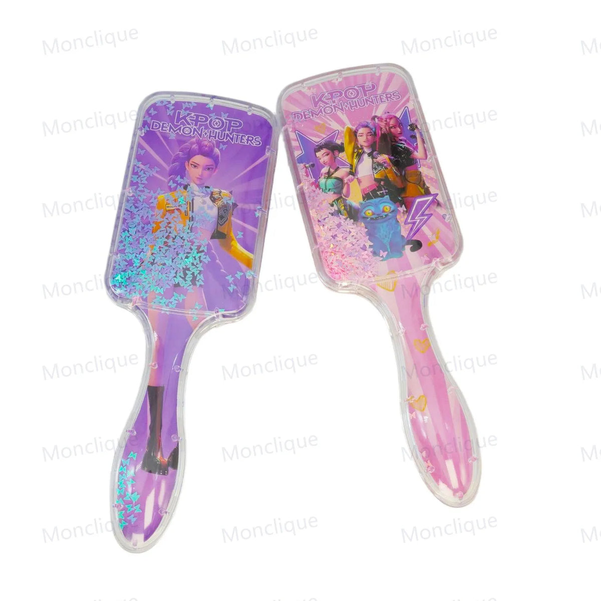 1/4 peignes K-Pop Demon Hunters, série anime, peigne de massage à coussin d'air périphérique, cadeau pour les amies, les étudiantes et les fans