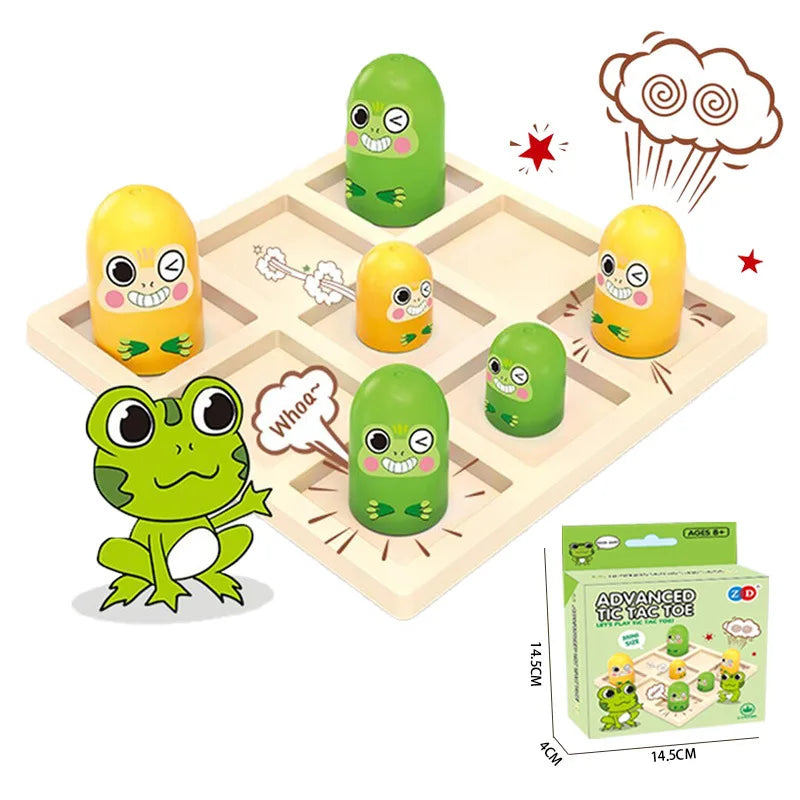Mini jeu de société de morpion avancé, puzzle interactif pour toute la famille, jeu de combat et de compétition, jeu de bureau, cadeau d'anniversaire