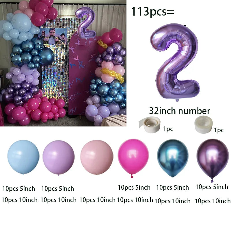 Arche de ballons Kpop Hunters, décoration pour fête d'anniversaire Kpop, ballons Rumi, cadeaux de naissance
