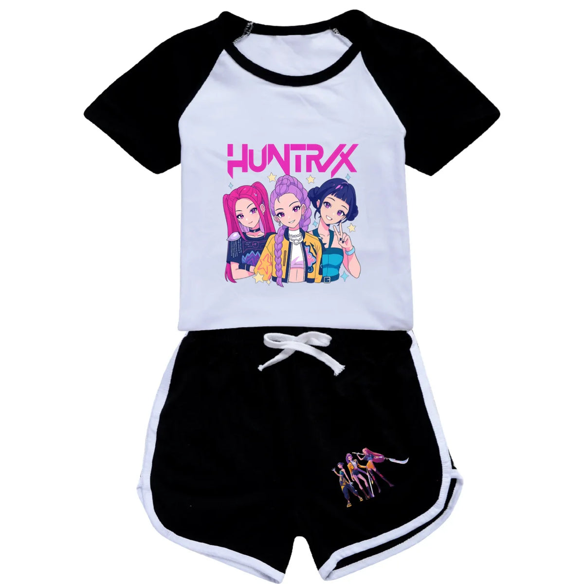Ensemble 2 pièces pour garçons : T-shirt et short de sport K-pop Chasseurs de démons (été), vêtements pour filles Rumi Mira Zoey, pyjamas pour enfants
