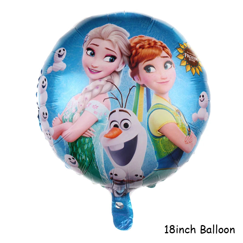 Assiettes jetables Disney Reine des Neiges, couverts, décorations de fête d'anniversaire Anna et Elsa, assiettes et gobelets pour enfants, articles de fête pour baby shower