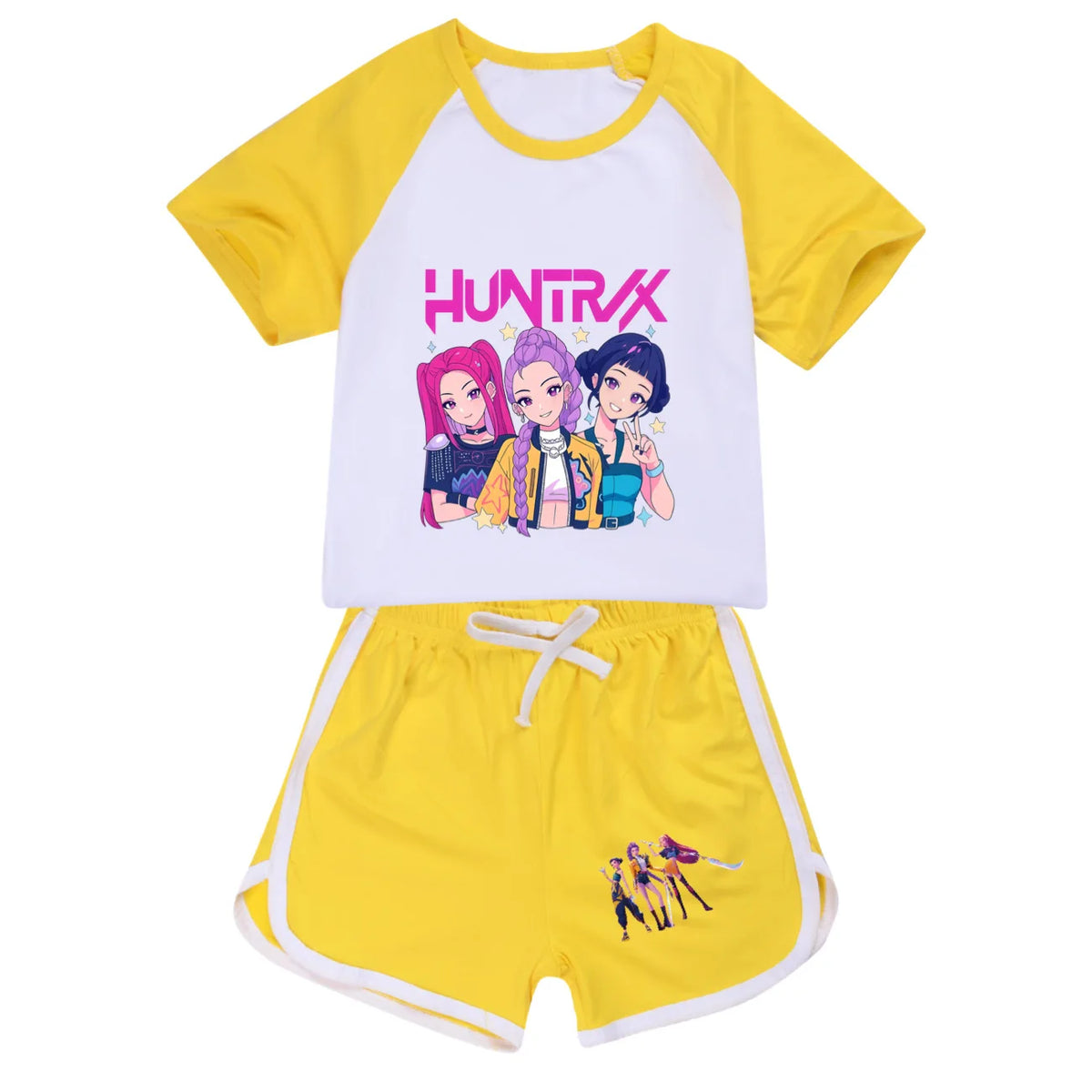 Ensemble 2 pièces pour garçons : T-shirt et short de sport K-pop Chasseurs de démons (été), vêtements pour filles Rumi Mira Zoey, pyjamas pour enfants