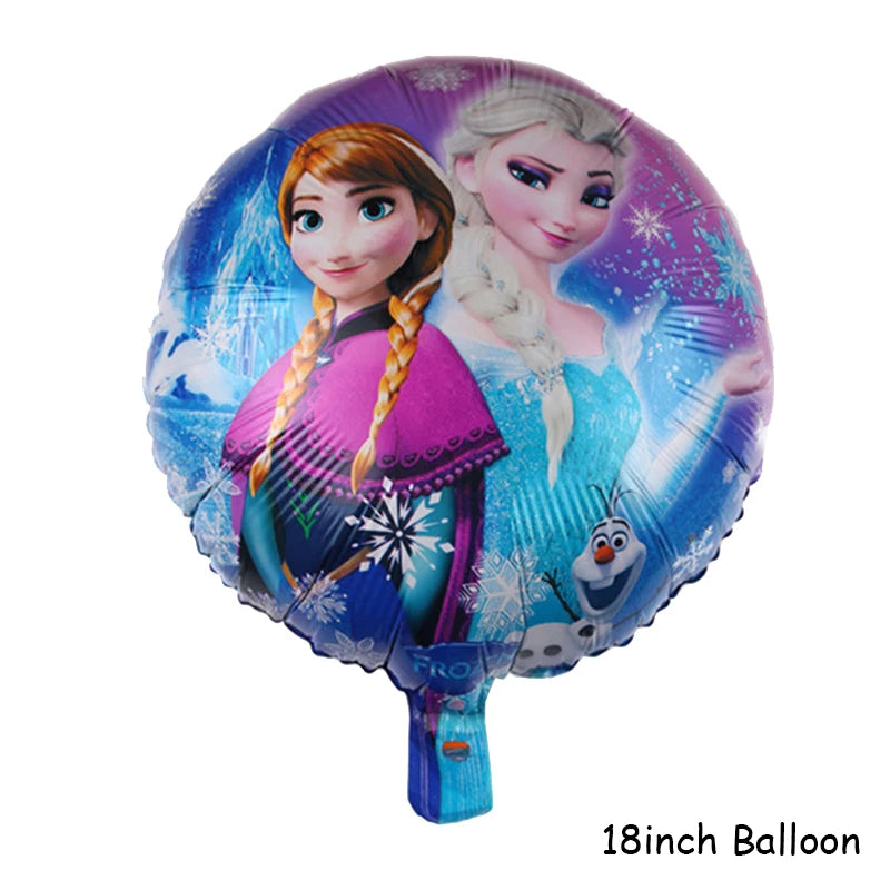 Assiettes jetables Disney Reine des Neiges, couverts, décorations de fête d'anniversaire Anna et Elsa, assiettes et gobelets pour enfants, articles de fête pour baby shower